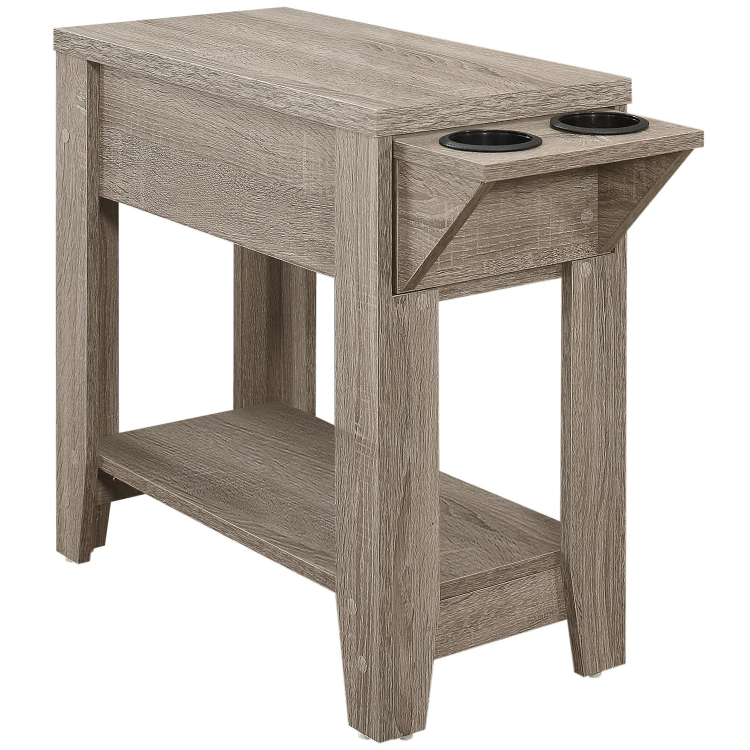 2793-dark-taupe-with-a-glass-holder-accent-table-1.webp Dark Taupe with A Glass Holder Accent Table