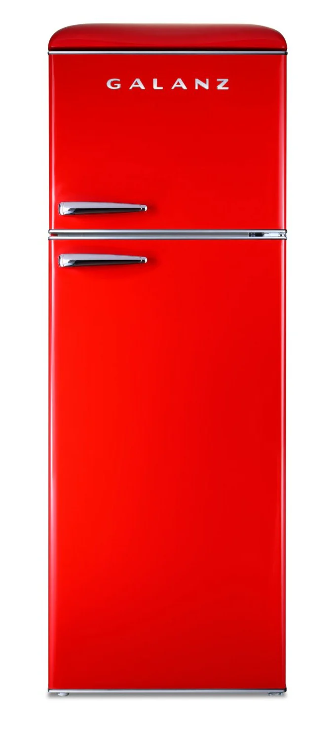 Galanz 23.7" 12 Cu. Ft. Top-Mount Refrigerator - Hot Rod Red - GLR12TRDEFR