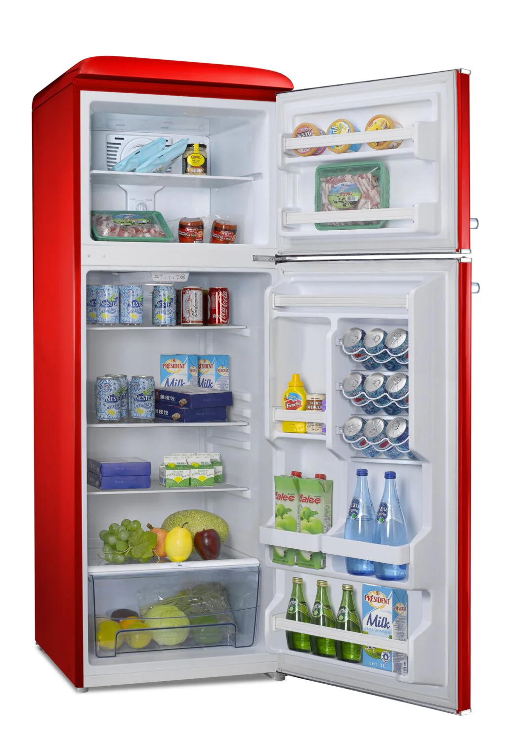 Galanz 23.7" 12 Cu. Ft. Top-Mount Refrigerator - Hot Rod Red - GLR12TRDEFR