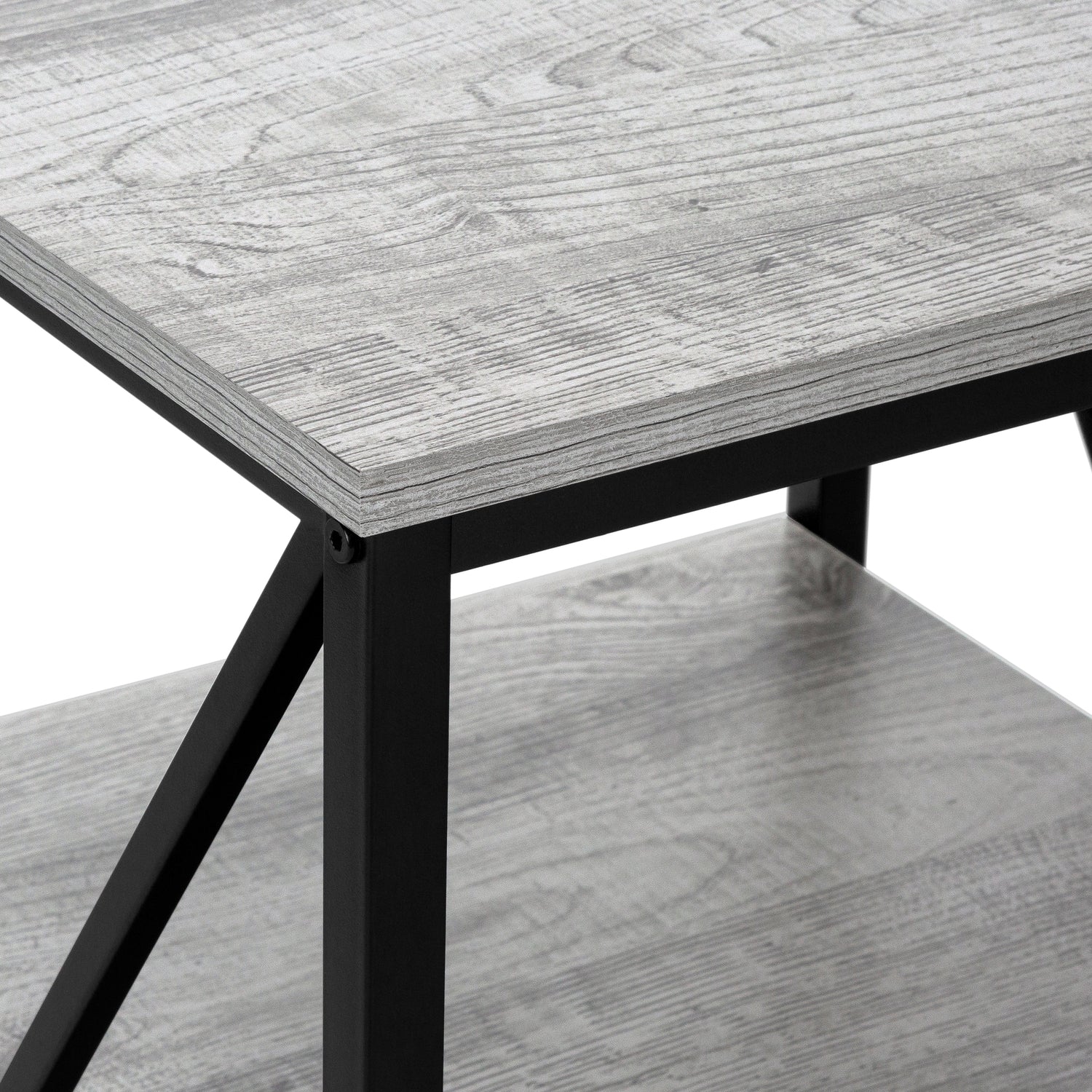 2809-grey-wood-look-black-metal-side-table-nightstand-table-6.jpg Grey Wood-look Black Metal Side Table Nightstand Table