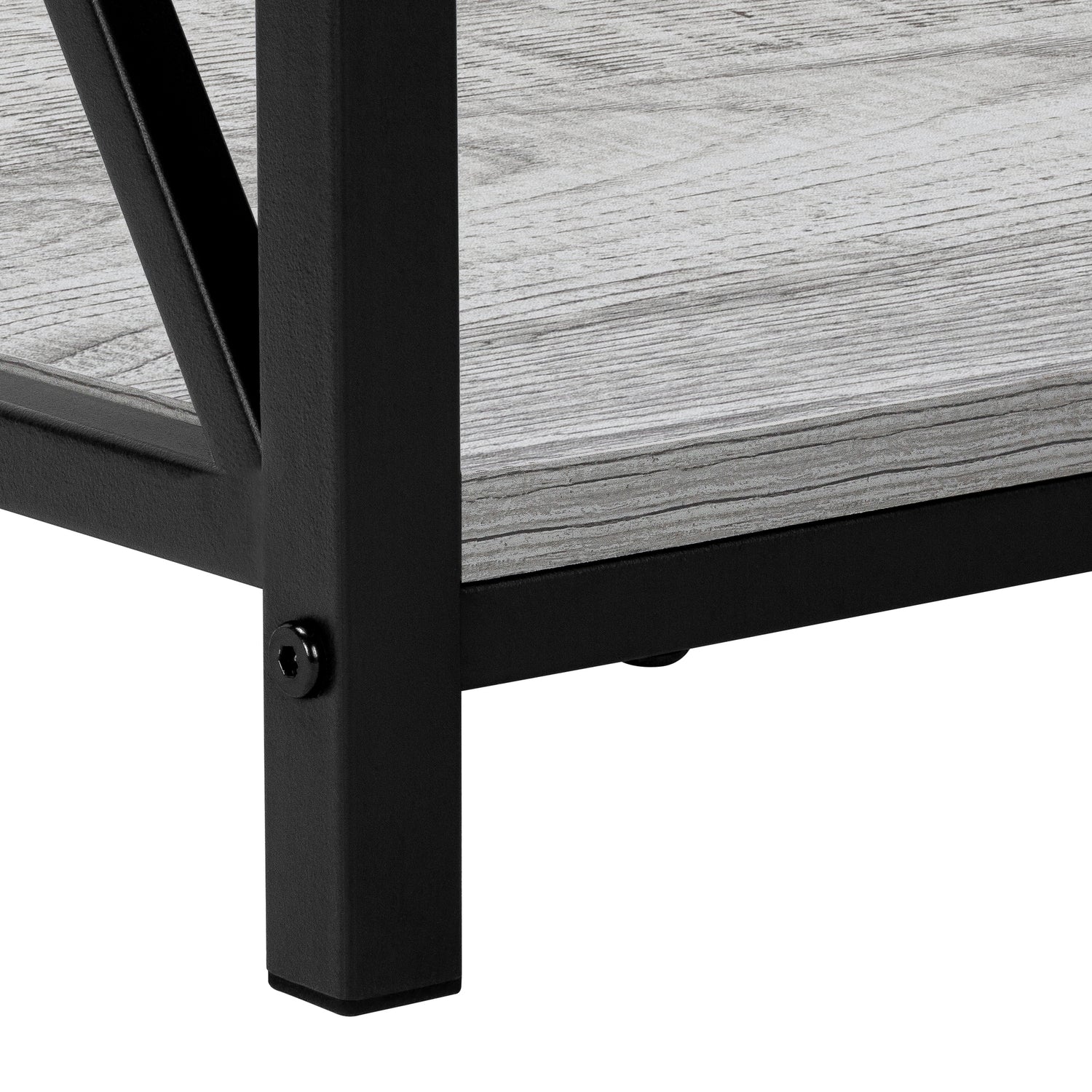 2809-grey-wood-look-black-metal-side-table-nightstand-table-7.jpg Grey Wood-look Black Metal Side Table Nightstand Table