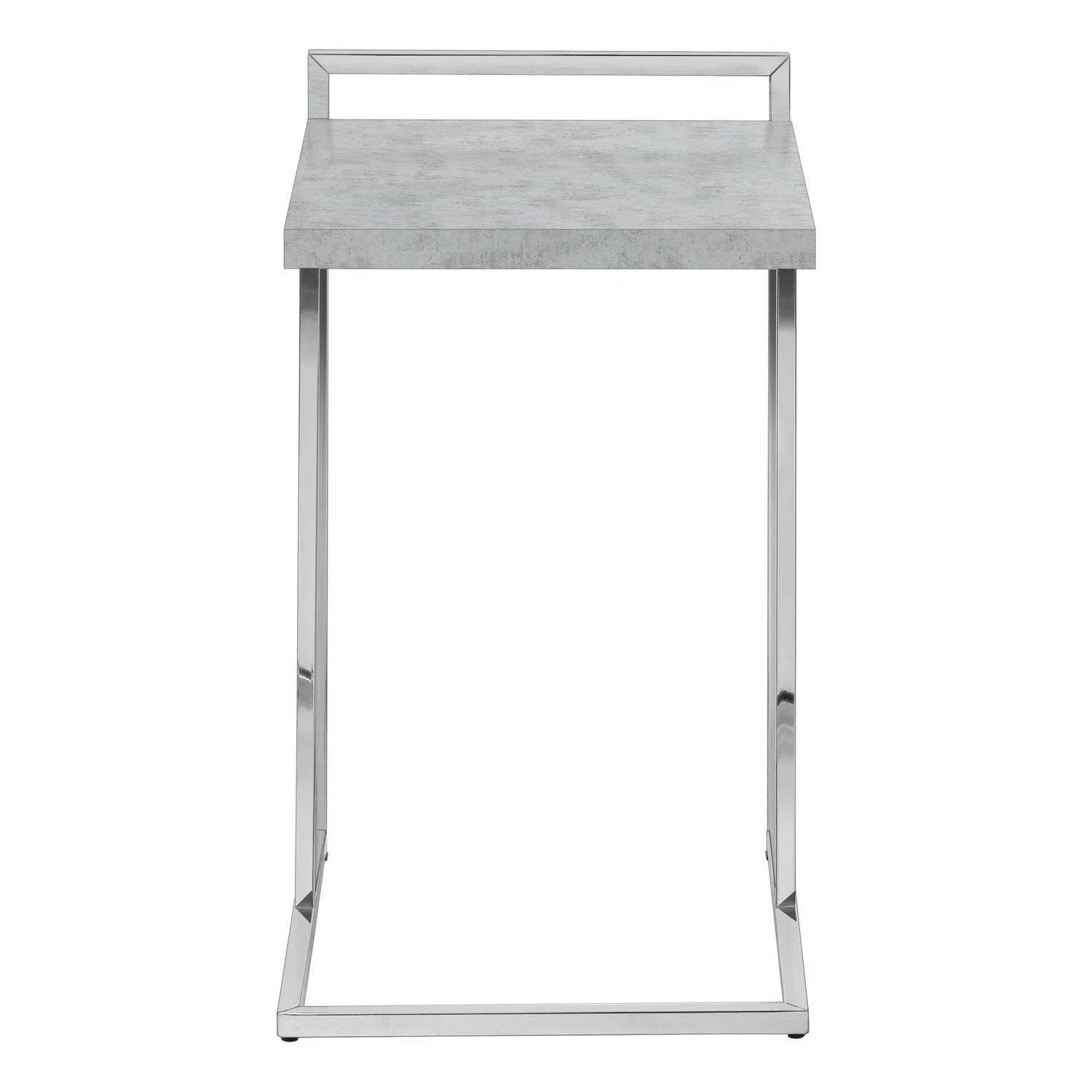 2813-grey-cement-look-chrome-metal-side-table-4.webp Grey Cement-look Chrome Metal Side Table