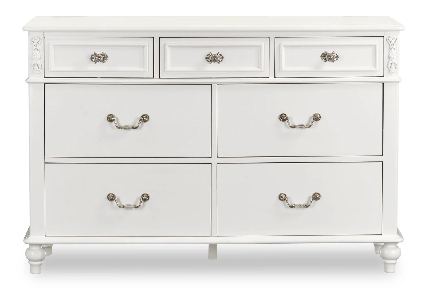 Livy 7-Drawer Dresser for Kids, 56"W - White