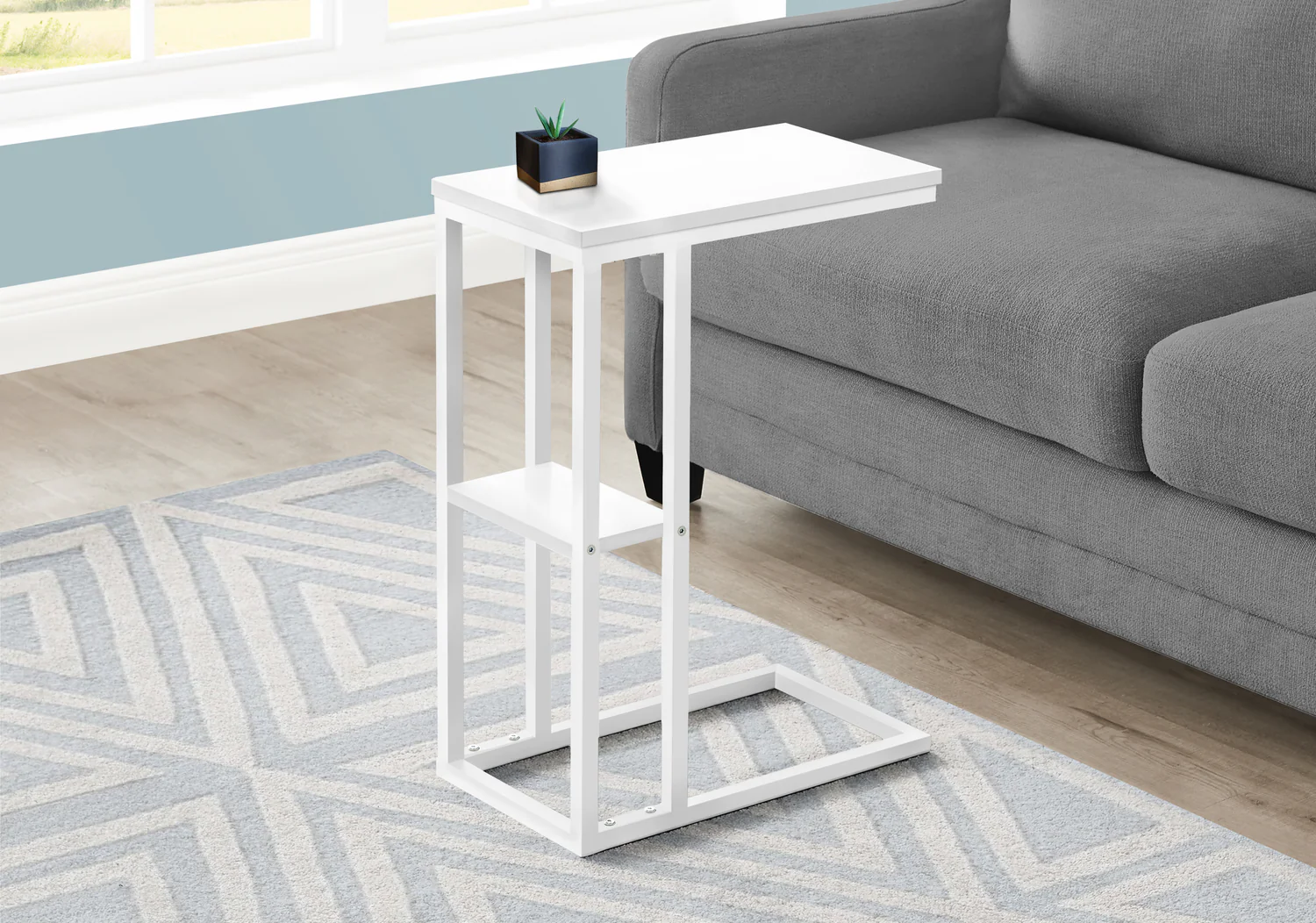 White white Metal Side Table
