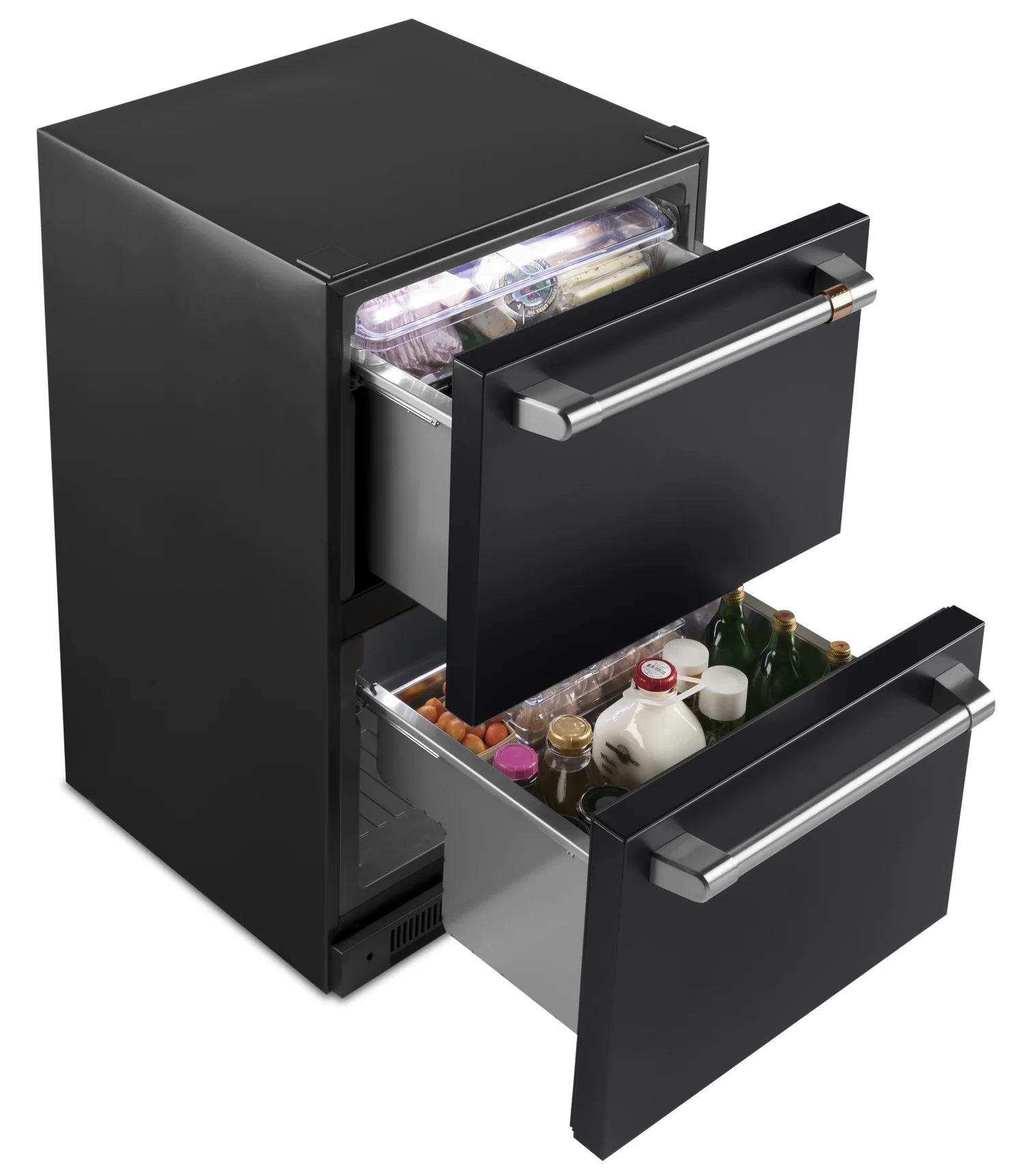 Cafe 24" 5.7 Cu. Ft. Dual Drawer Refrigerator - Matte Black - CDE06RP3ND1