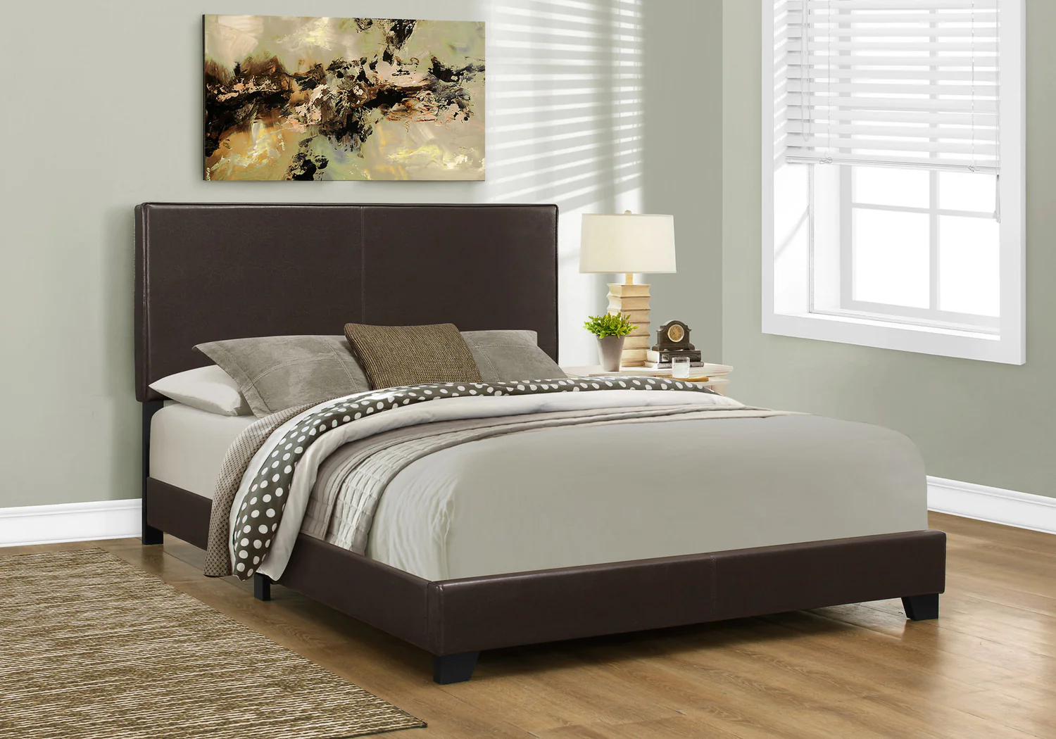 2996-queen-size-dark-brown-leather-look-bed-2.webp Queen Size Dark Brown Leather-look Bed
