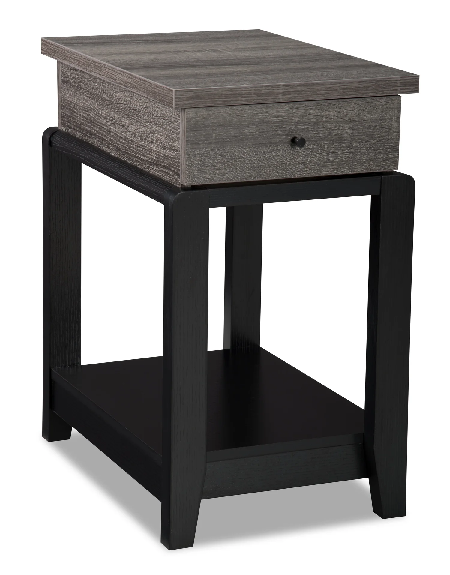 Torry 13.75" Chairside Table with Drawer - Distressed Grey