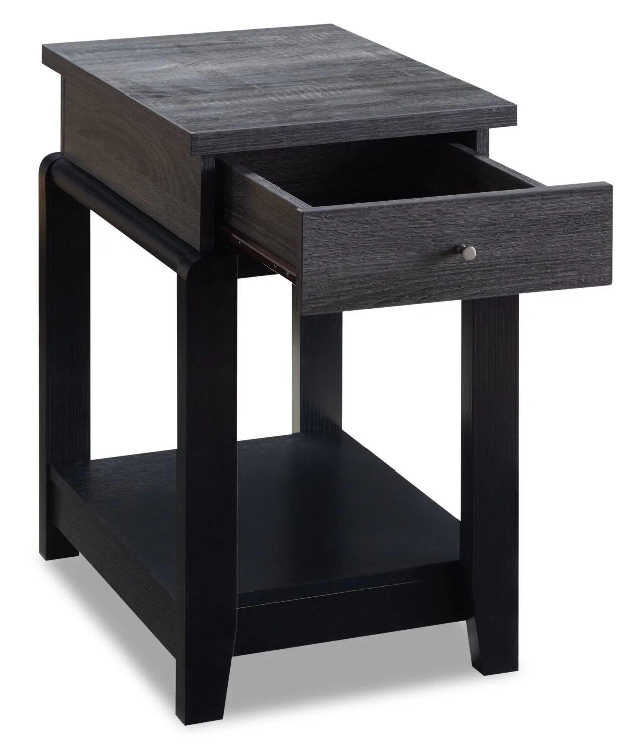 Torry 13.75" Chairside Table with Drawer - Distressed Grey