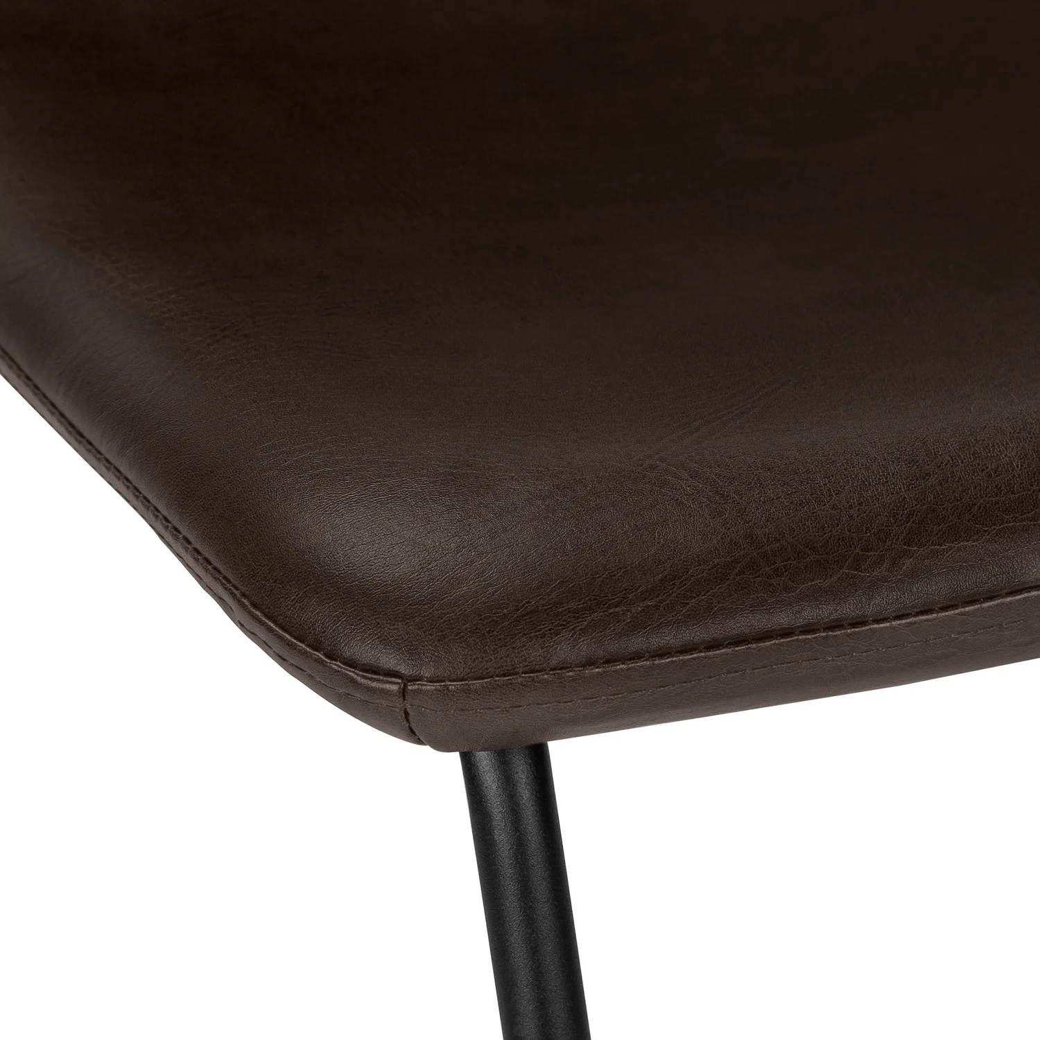 3004-curved-backrest-brown-leather-look-black-bar-stool-7.webp Curved Backrest Brown Leather-look Black Bar Stool