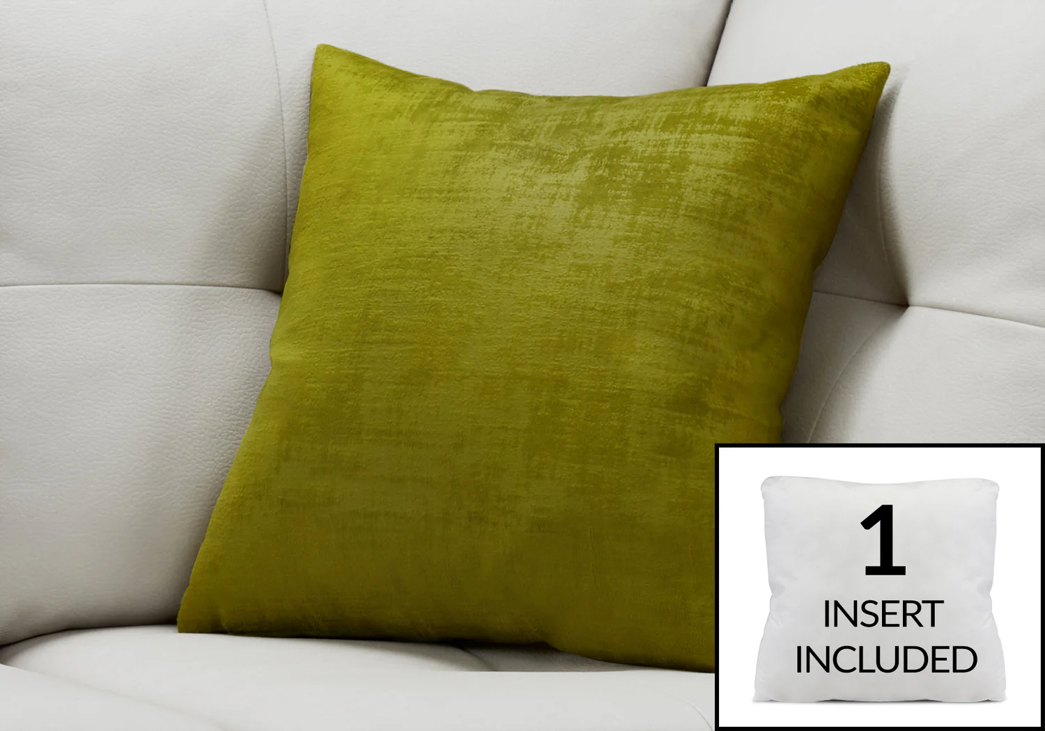 Lime Green Brushed Velvet 1pc Pillow