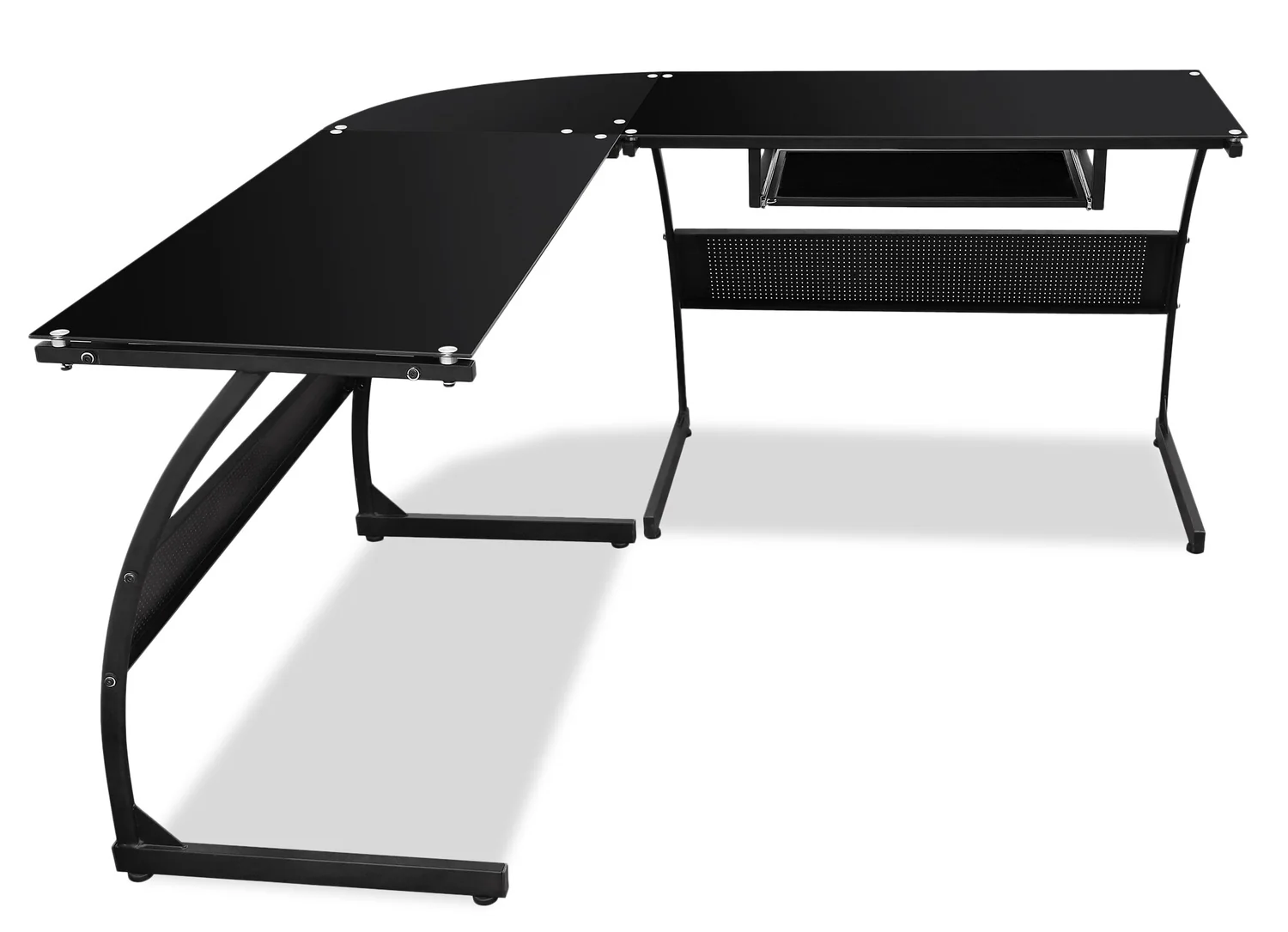 303-cairo-59-glass-top-l-shaped-office-desk-black-3.webp Cairo 59" Glass Top L-Shaped Office Desk - Black
