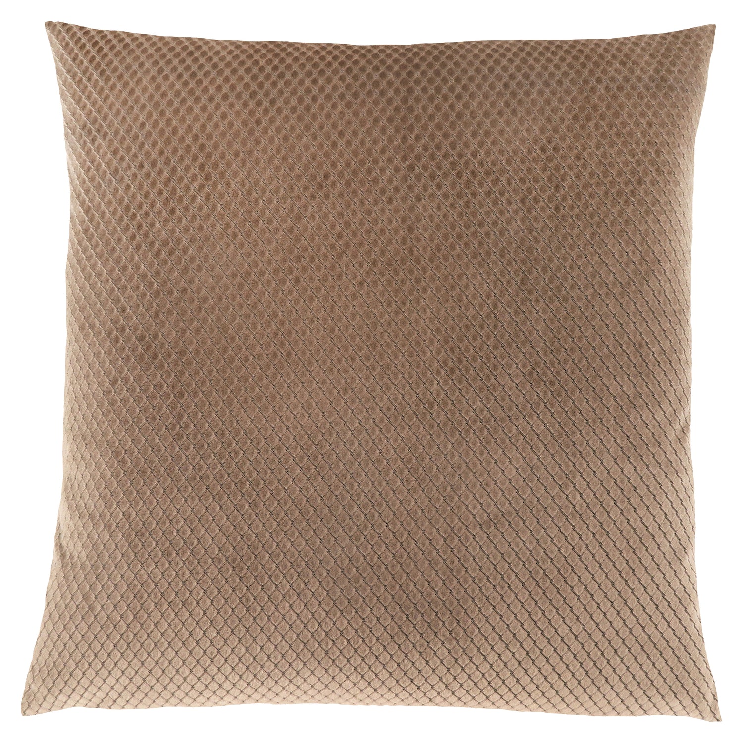 Beige Diamond Velvet 1pc Pillow