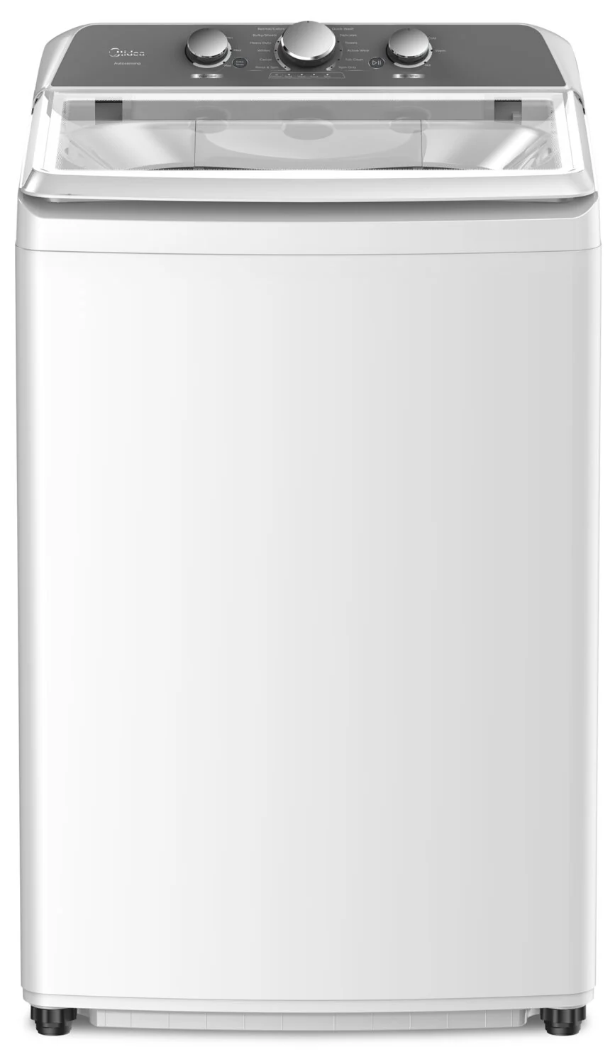 Midea 4.3 Cu. Ft. Top-Load Washer and 6.7 Cu. Ft. Electric Dryer - White