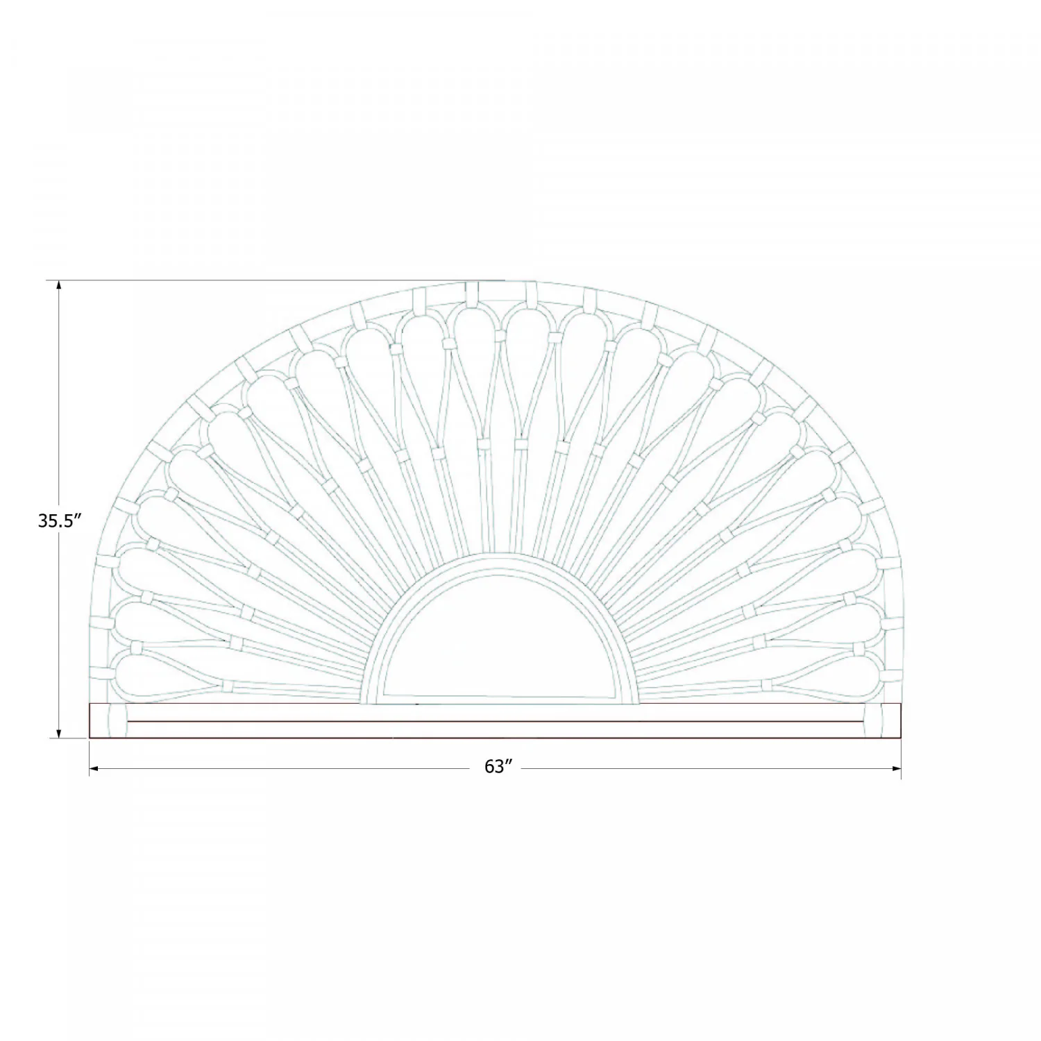 3114-balka-wall-mounted-headboard-delicate-flower--6.webp Balka Wall-Mounted Headboard - Delicate Flower
