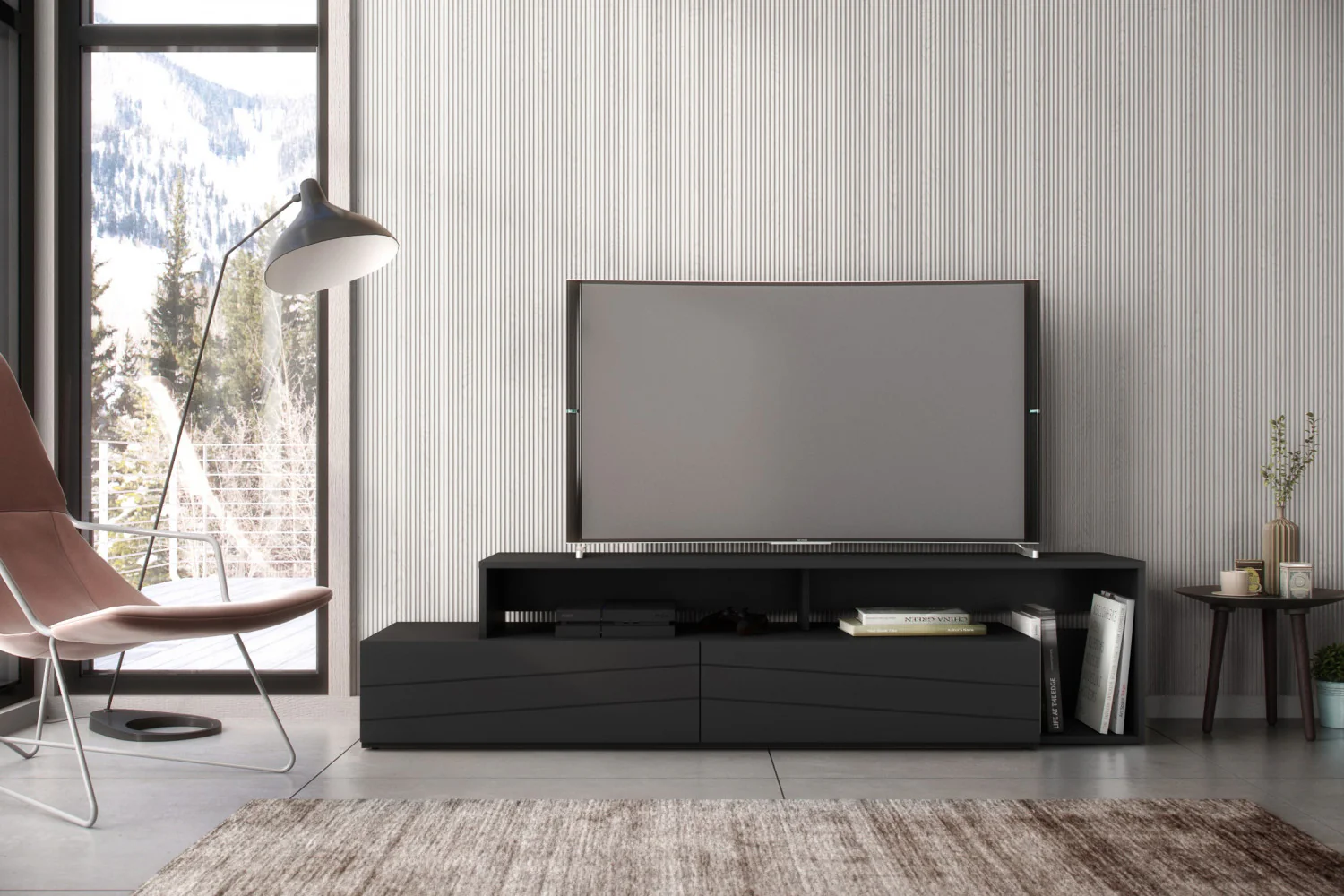 Nordika Tonik 72" TV Stand - Black