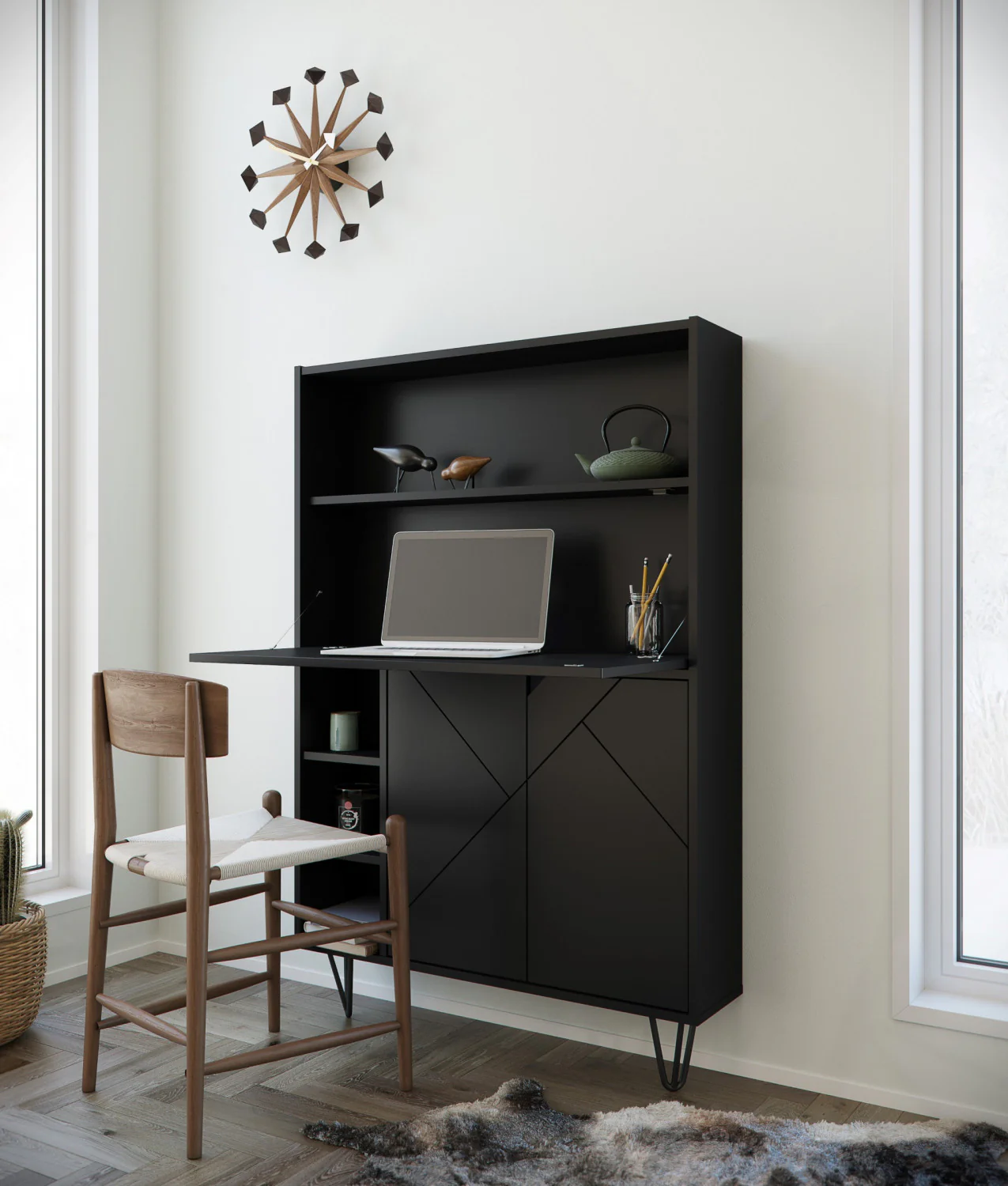 3129-nordika-secretary-desk-black-1.webp Nordika Secretary Desk - Black