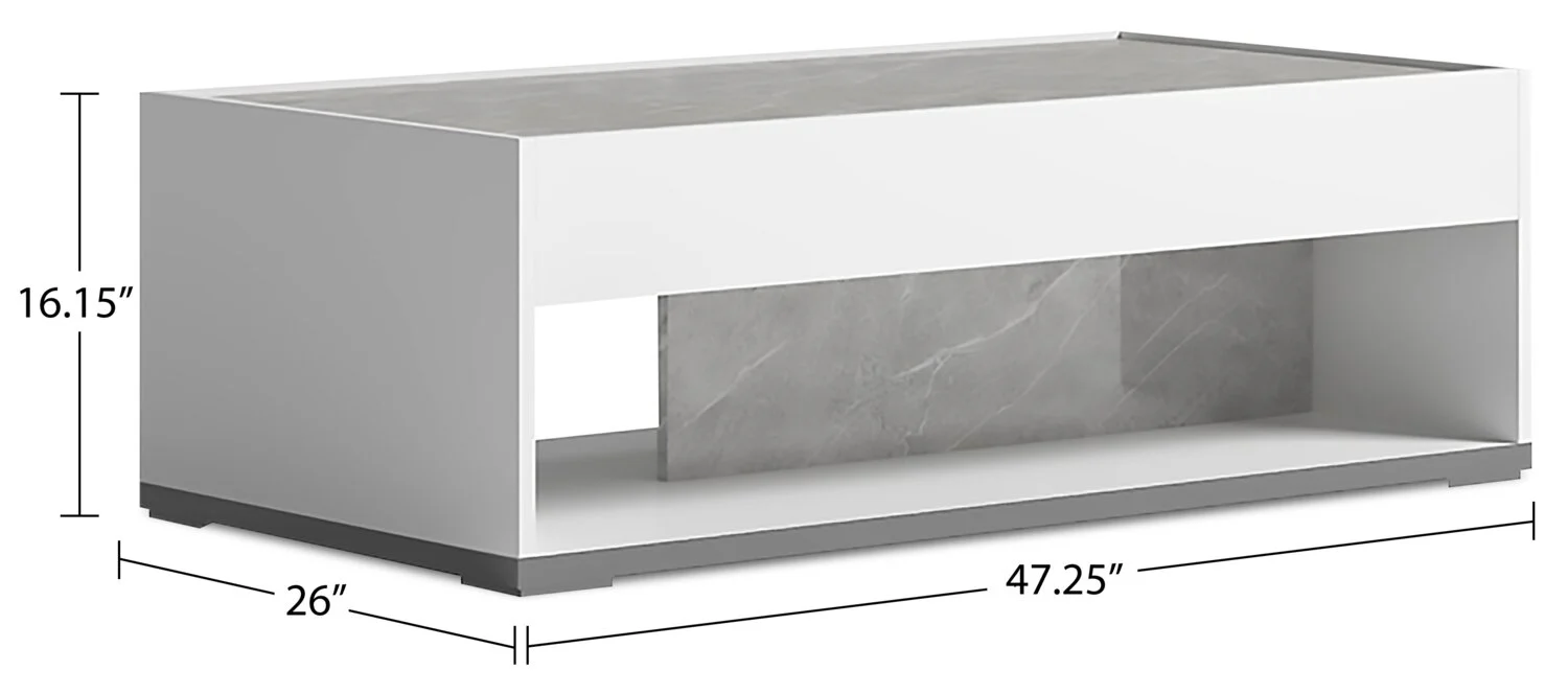 3162-marla-47-25-modern-coffee-table-with-shelf-white-and-grey-with-marble-look-6.webp Marla 47.25" Modern Coffee Table with Shelf - White and Grey with Marble Look