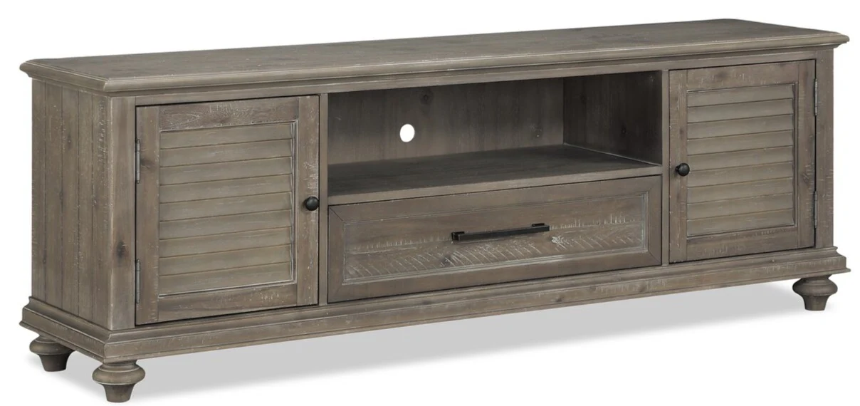 Winston 72" Modern TV Stand with Storage and Cable Management for TVs up to 80"- Light Brown
