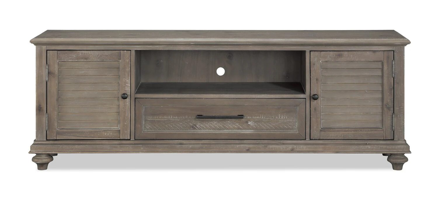 Winston 72" Modern TV Stand with Storage and Cable Management for TVs up to 80"- Light Brown