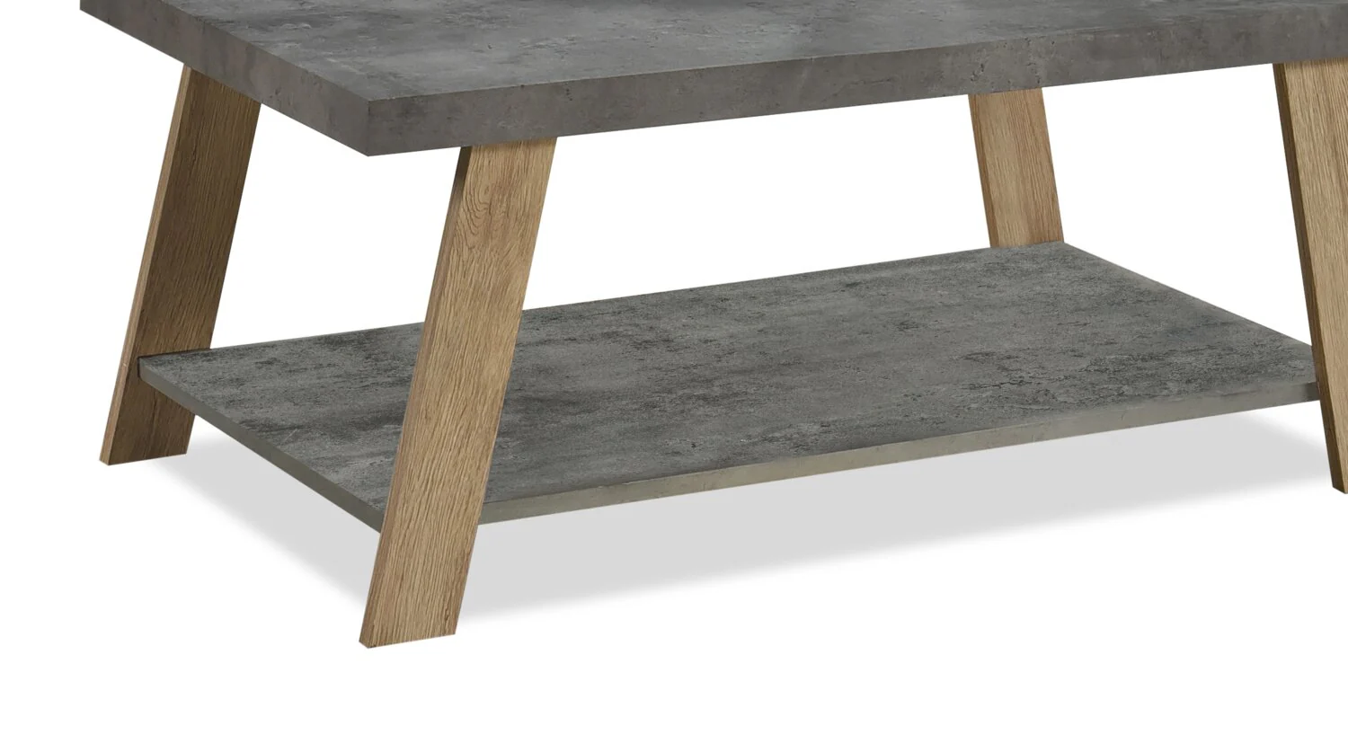 3182-kelly-43-3-modern-coffee-table-with-shelf-grey-stone-top-with-light-wood-legs-4.webp Kelly 43.3" Modern Coffee Table with Shelf - Grey Stone Top with Light Wood Legs