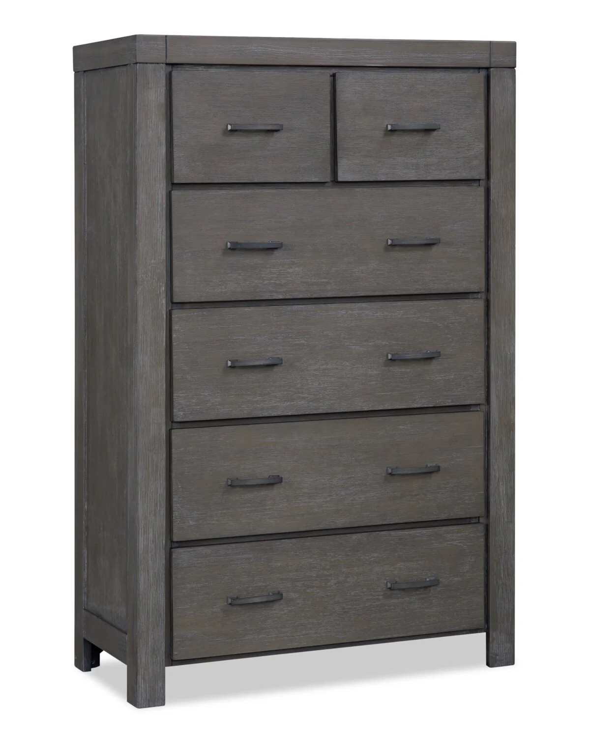 Koda Bedroom Chest of Drawers, 6-Drawer, 36"W x 56"H, Acacia Wood - Grey