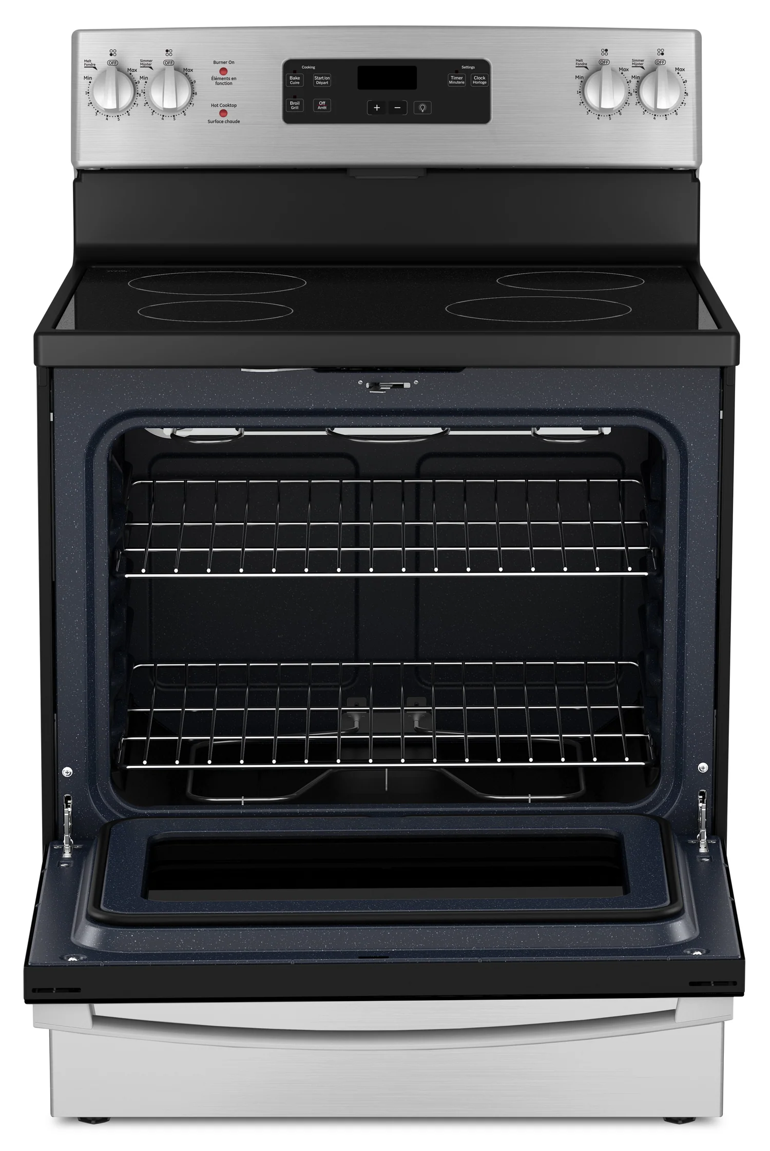 GE 5 Cu. Ft. Electric Range with Dual Bake Element and Certified Sabbath Mode - Stainless Steel - JCBS630SVSS
