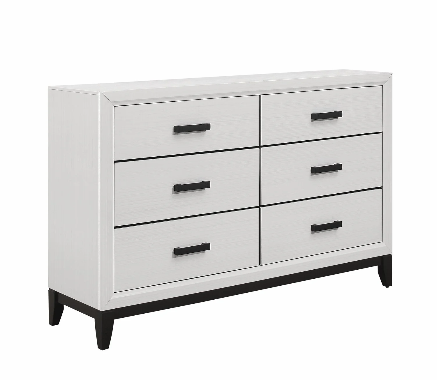Kate Bedroom 6-Drawer Dresser, 58"W x 37"H - White