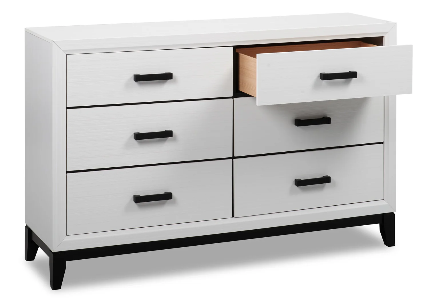 Kate Bedroom 6-Drawer Dresser, 58"W x 37"H - White