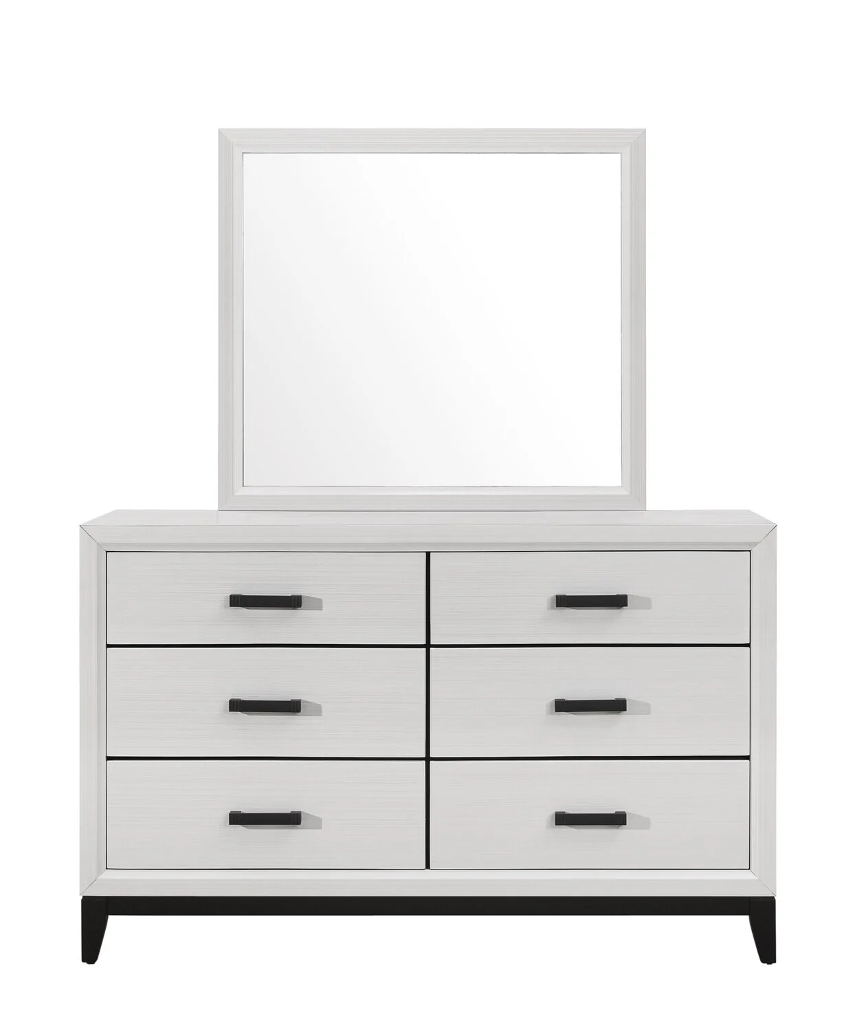 Kate Bedroom Dresser Mirror - White