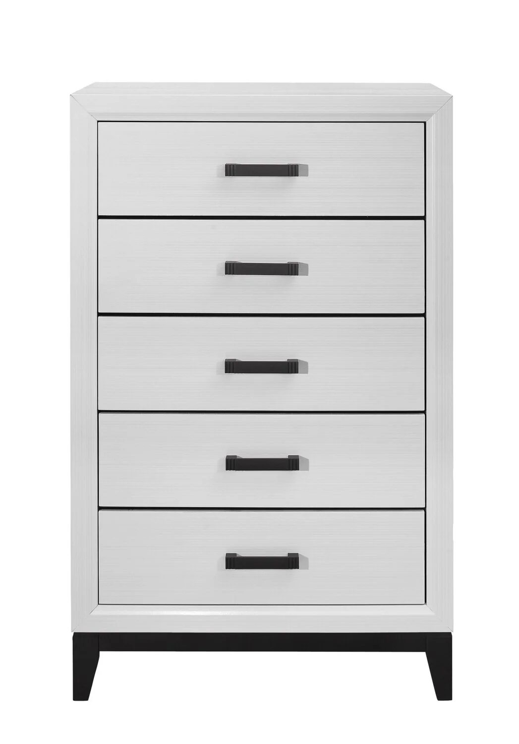 Kate Bedroom Chest of Drawers, 5-Drawer, 31.1"W x 50.4"H - White