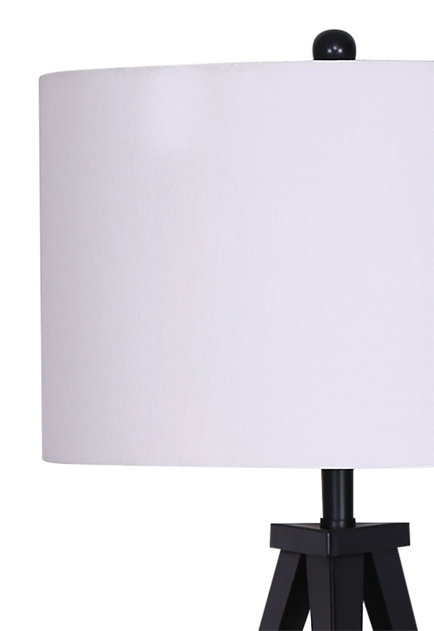 Skyler Matte Black 3-Piece Set, Floor and Two Table Lamps