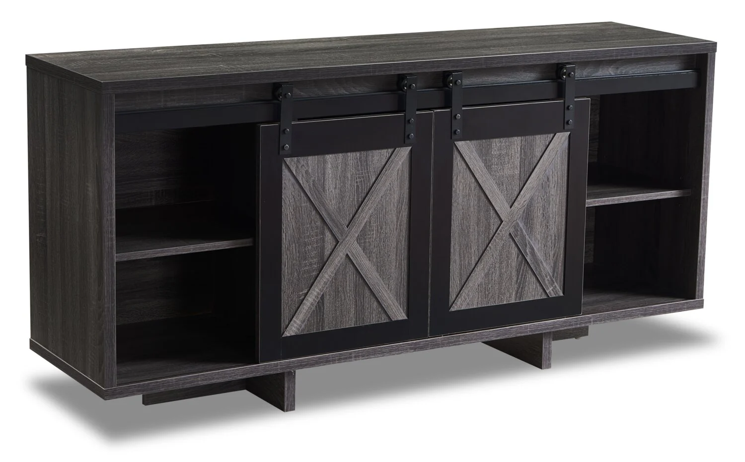 Royce 58" Modern TV Stand with Storage and Cable Management for TVs up to 65"- Distressed Grey
