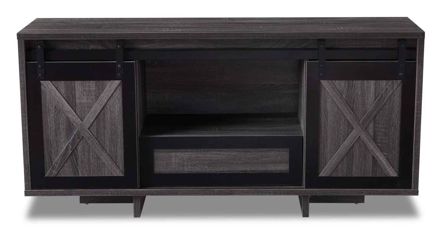 Royce 58" Modern TV Stand with Storage and Cable Management for TVs up to 65"- Distressed Grey