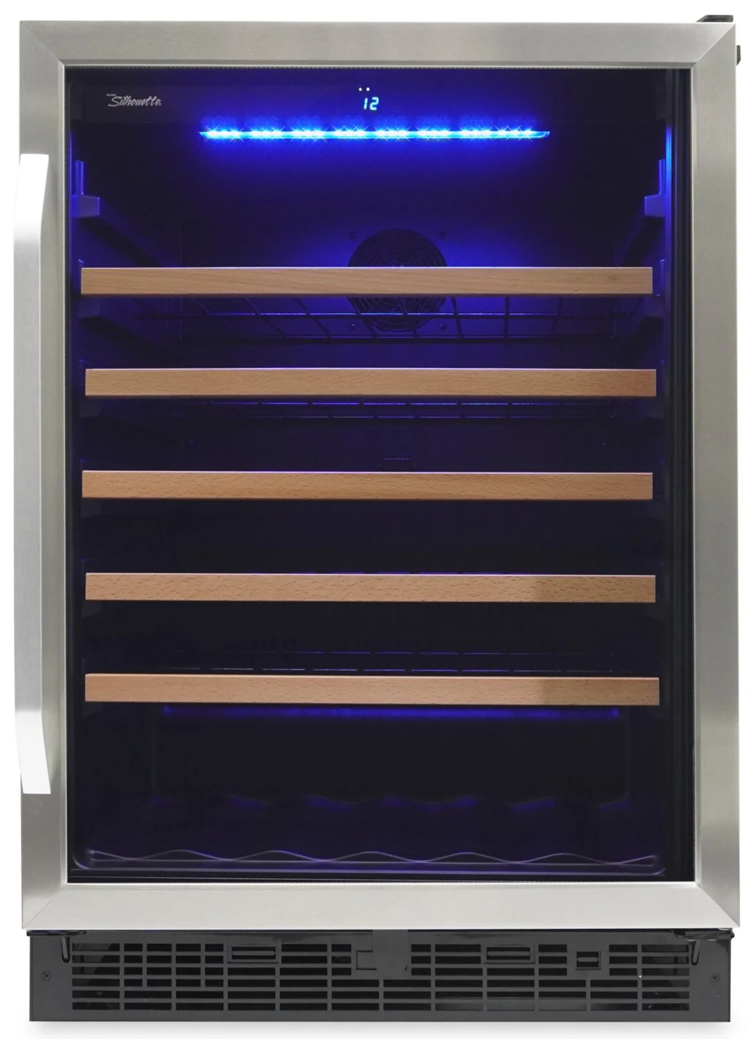 Silhouette Stilton 23.8" 5.7 Cu. Ft. Single-Door Wine Cooler - Stainless Steel - SWC057D1BSS