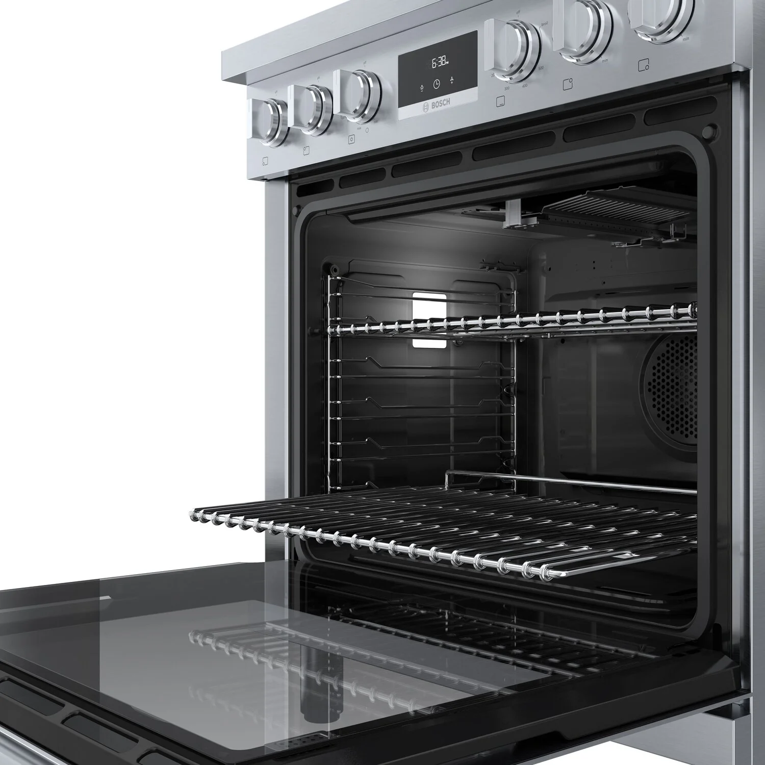 Bosch 800 Series 3.7 Cu. Ft. Industrial-Style Freestanding Gas Range - HGS8055UC
