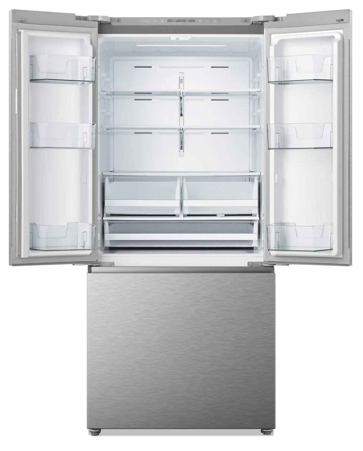 Hisense 29.9" 20.8 Cu. Ft. French-Door Refrigerator - Stainless Steel - RF210N6ASE