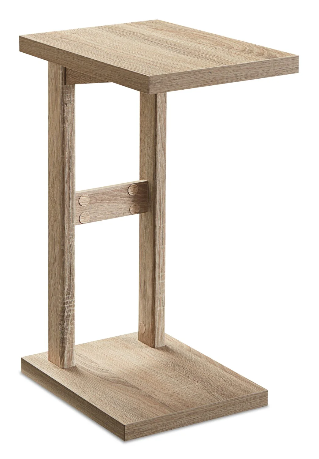 Orrie 11.75" C-Shaped Chairside Table - Taupe