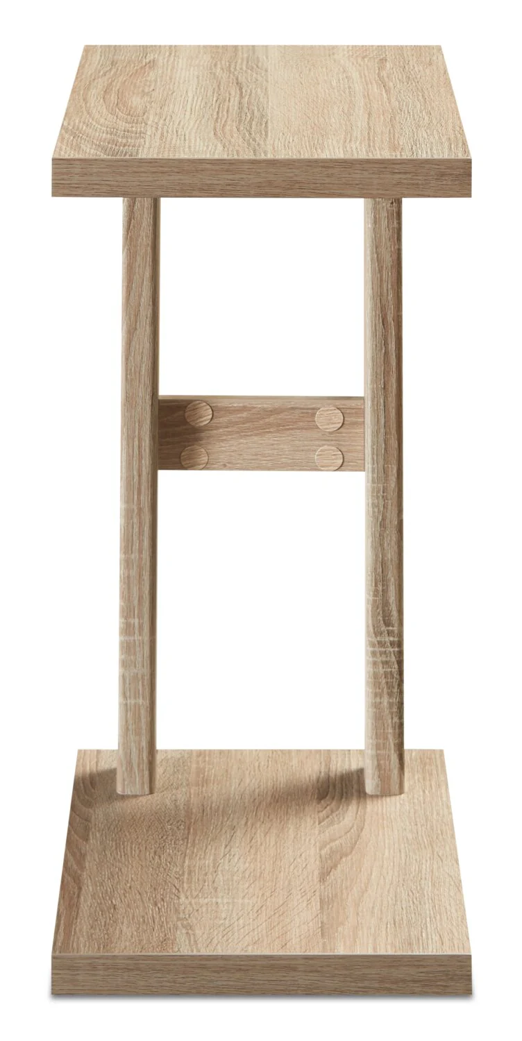 Orrie 11.75" C-Shaped Chairside Table - Taupe