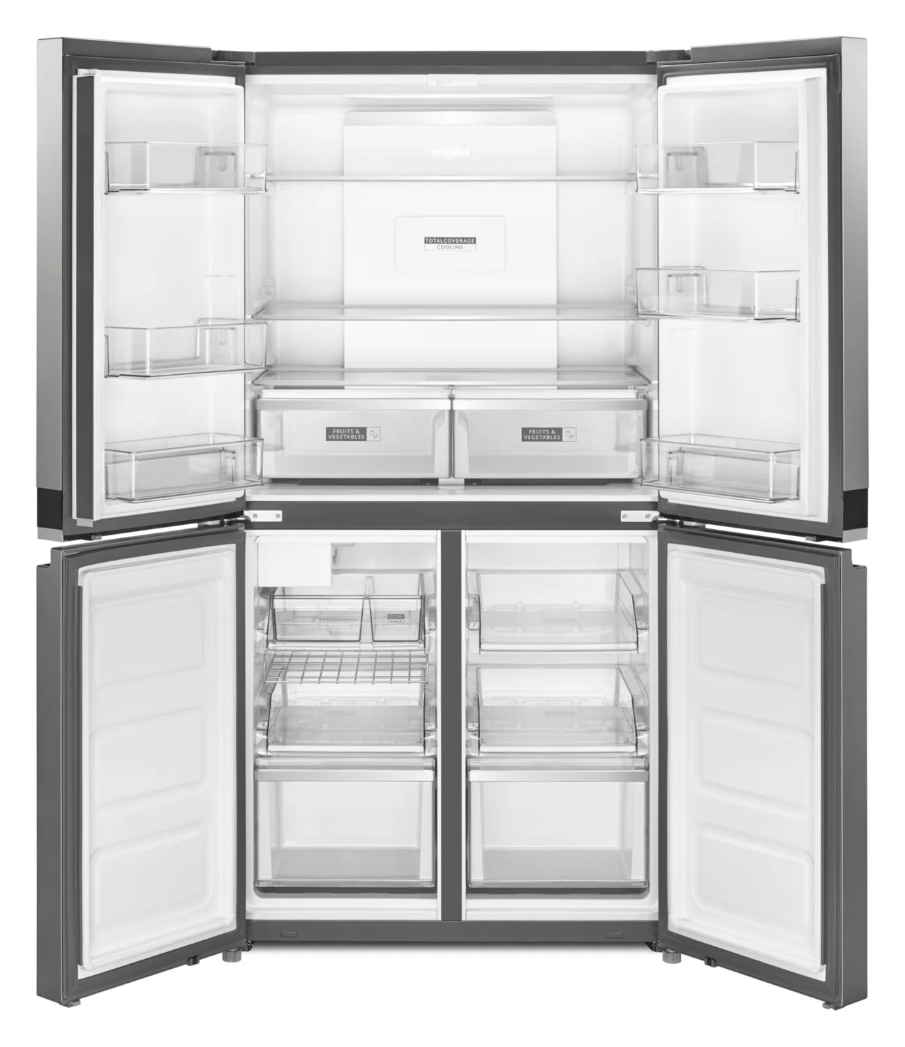 Whirlpool 36" 19.4 Cu. Ft. French-Door Refrigerator - Fingerprint-Resistant Stainless Finish - WRQA59CNKZ