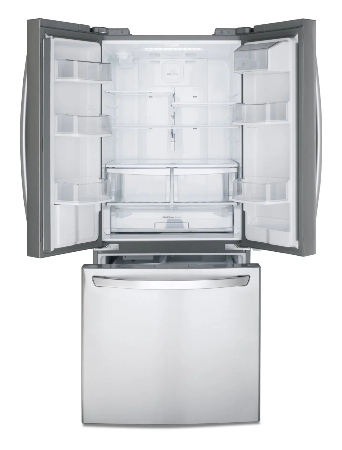 LG 30" 22 Cu. Ft. French-Door Refrigerator - Smudge Proof Stainless Steel - LRFWS2200S