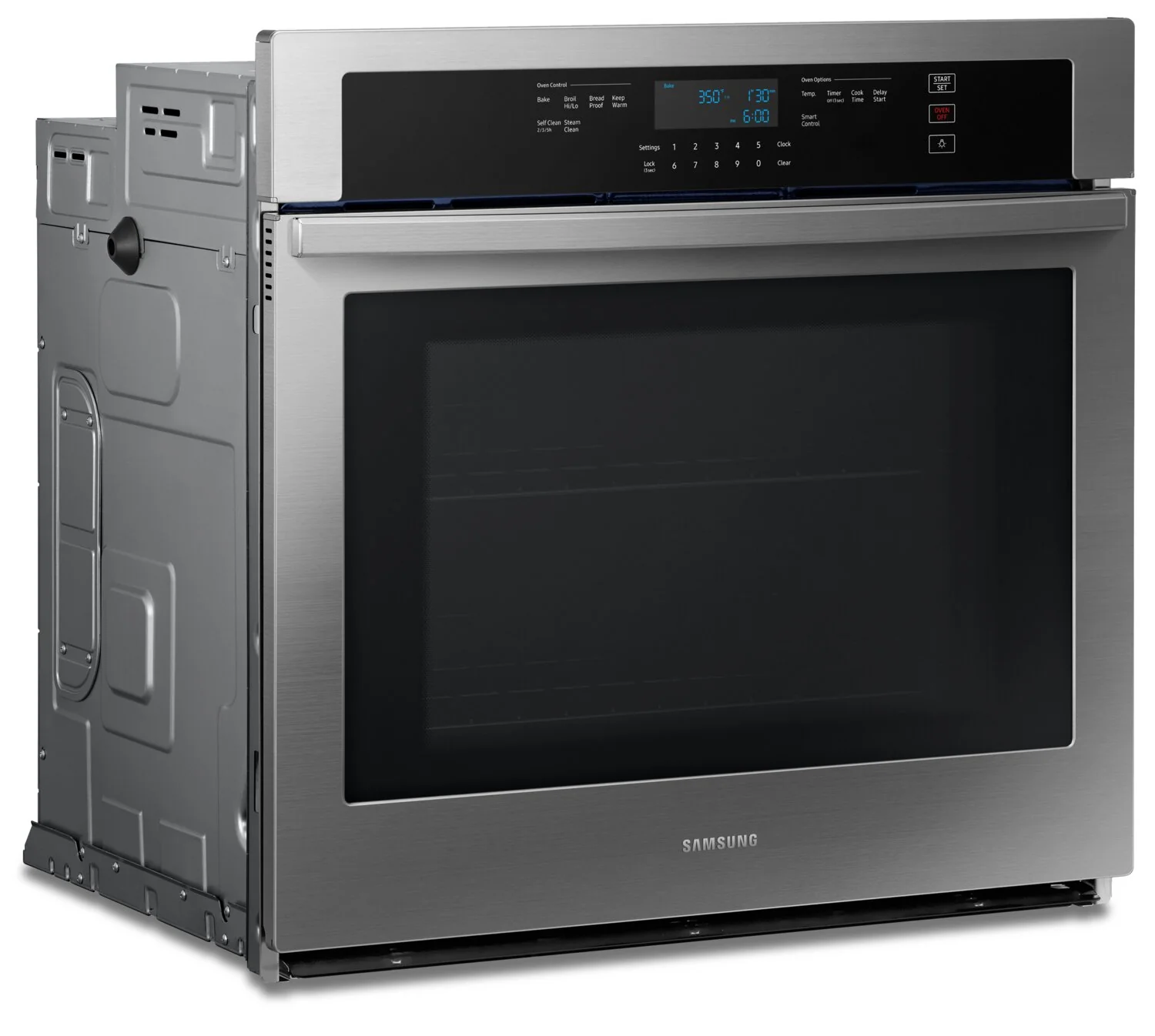 Samsung 30" 5.1 Cu. Ft. Electric Wall Oven with Digital Touch Controls with Wi-Fi - Stainless Steel - NV51T5512SS/AC