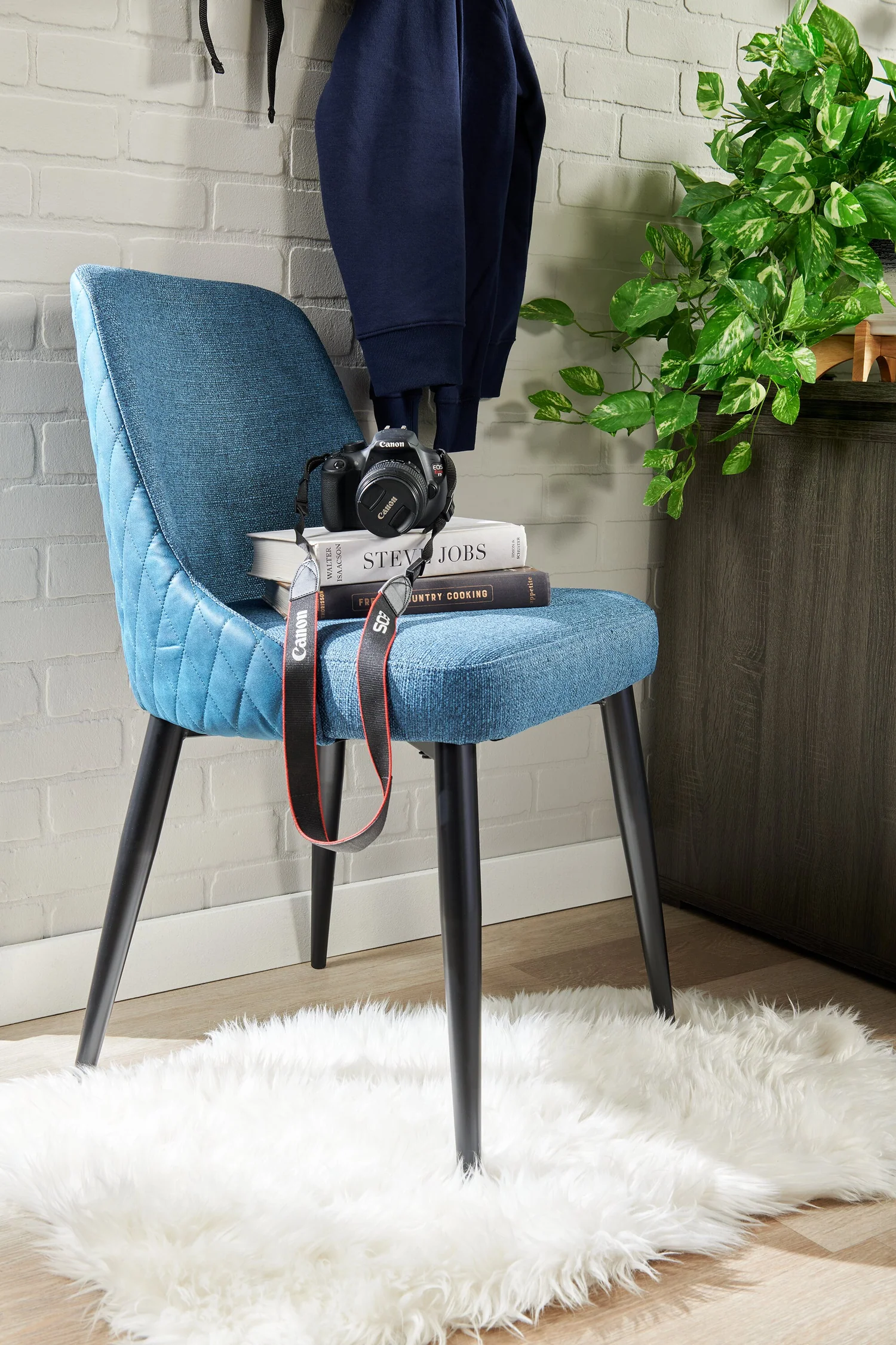 427-eden-dining-chair-with-linen-look-fabric-metal-blue-11.webp Eden Dining Chair with Linen-Look Fabric, Metal - Blue
