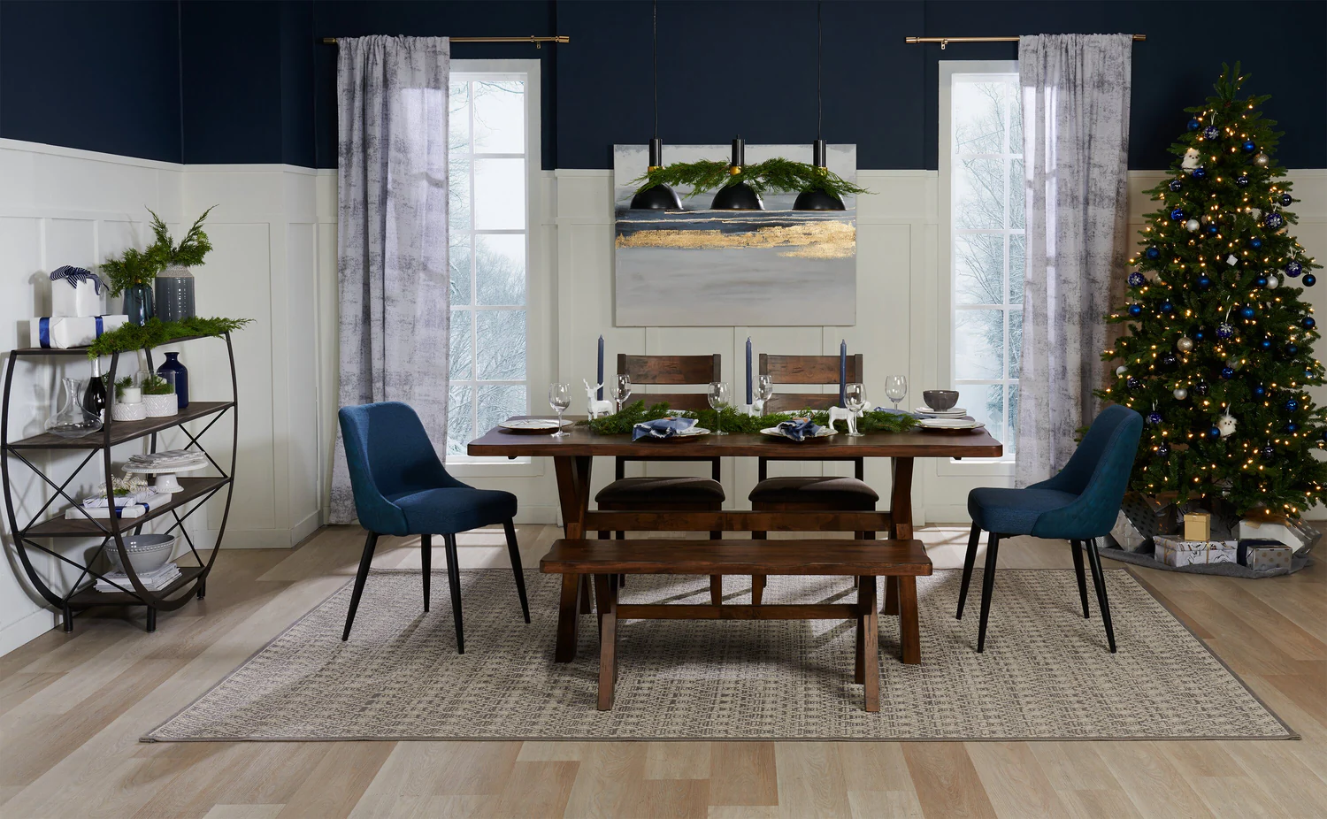 427-eden-dining-chair-with-linen-look-fabric-metal-blue-7.webp Eden Dining Chair with Linen-Look Fabric, Metal - Blue