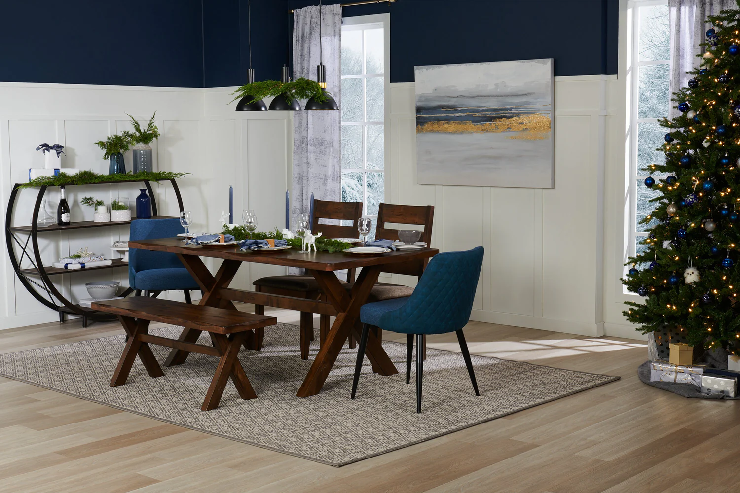 427-eden-dining-chair-with-linen-look-fabric-metal-blue-8.webp Eden Dining Chair with Linen-Look Fabric, Metal - Blue