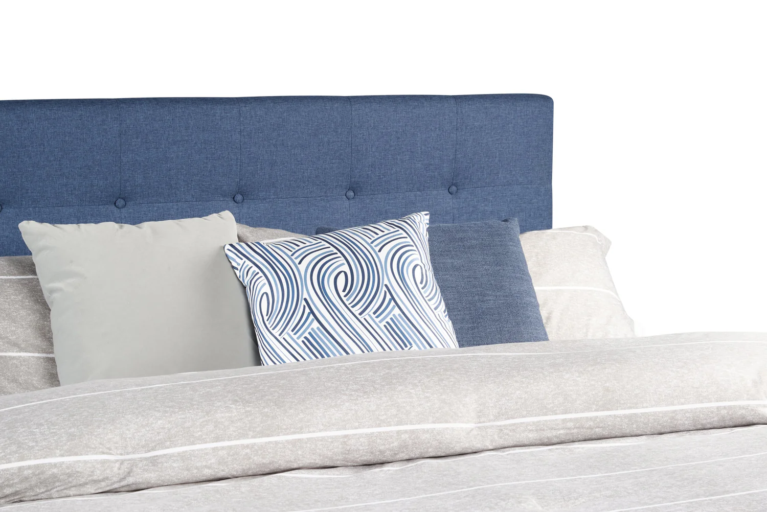 472-page-upholstered-bed-in-blue-linen-look-fabric-button-tufted-king-size-3.webp Page Upholstered Bed in Blue Linen-Look Fabric, Button Tufted - King Size