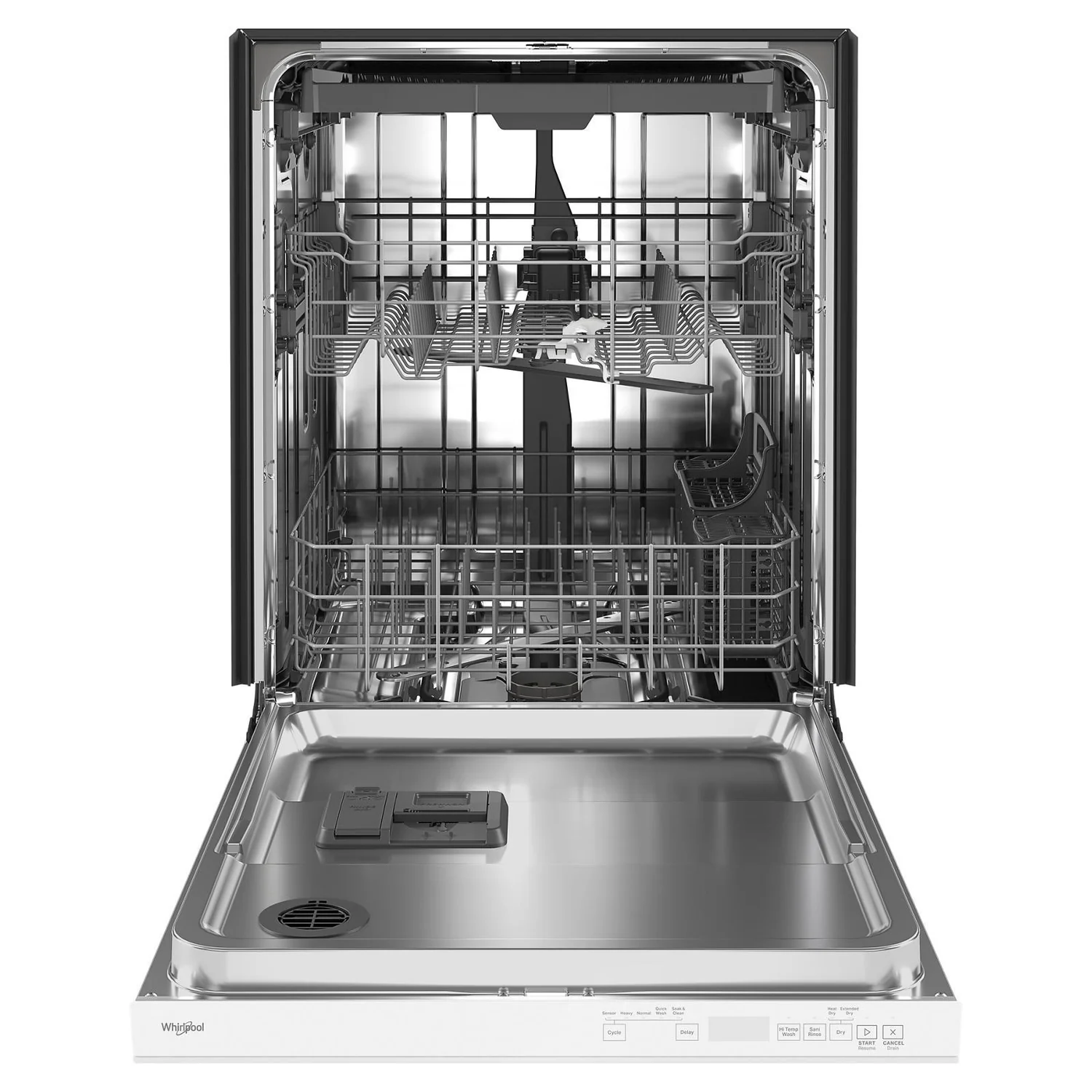 Whirlpool 24" 47 dBA Built-In Top-Control Dishwasher - White - WDTA50SAKW