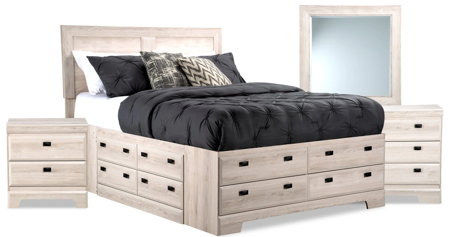508-yorkdale-6pc-bedroom-set-with-12-drawer-storage-bed-dresser-mirror-nightstand-white-queen-size-1.webp Yorkdale 6pc Bedroom Set with 12-Drawer Storage Bed, Dresser, Mirror & Nightstand, White - Queen Size