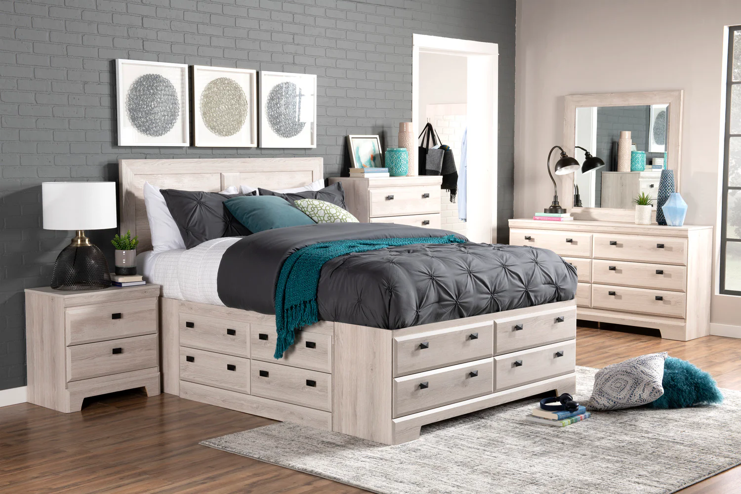 508-yorkdale-6pc-bedroom-set-with-12-drawer-storage-bed-dresser-mirror-nightstand-white-queen-size-8.webp Yorkdale 6pc Bedroom Set with 12-Drawer Storage Bed, Dresser, Mirror & Nightstand, White - Queen Size