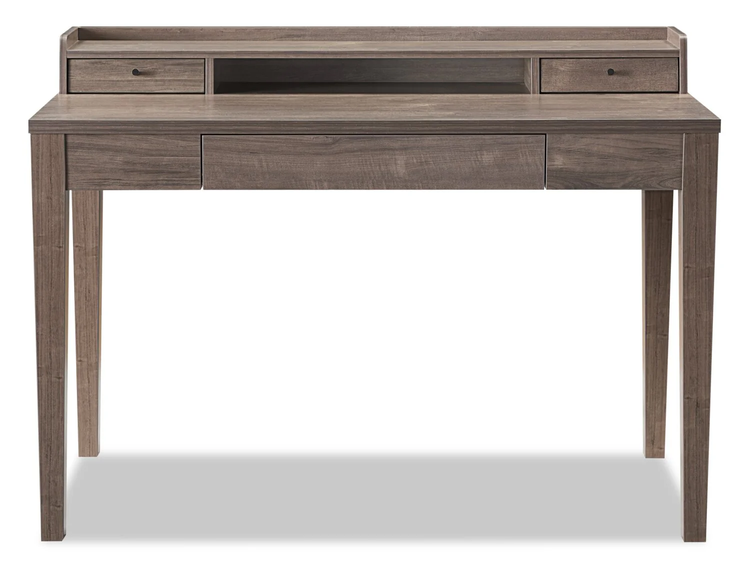 Jude 47.25" Office Desk with 3-Drawers- Hazelnut