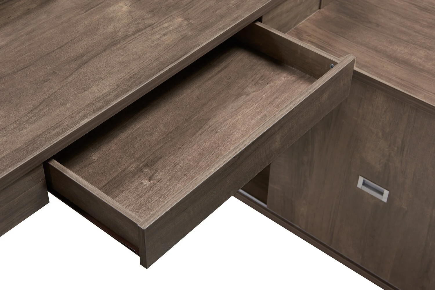 60-jude-55-reversible-office-desk-with-3-drawers-cabinet-hazelnut-6.webp Jude 55" Reversible Office Desk with 3-Drawers & Cabinet- Hazelnut